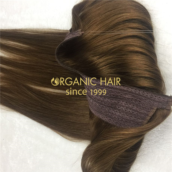 Wholesale human remy halo hair extensions X12